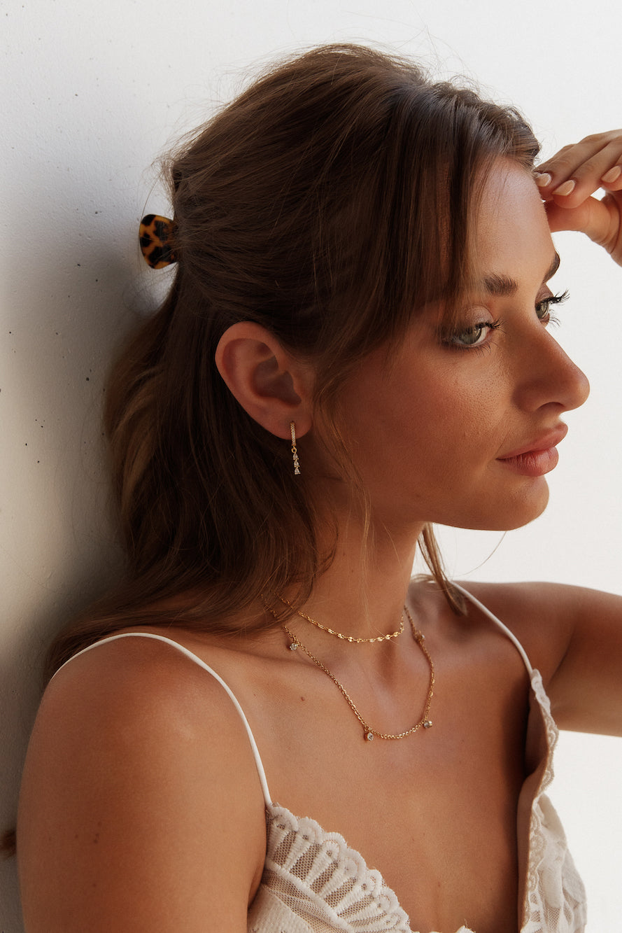 Gold-Plated Earrings Fall Into Me 18 Carats Jasmine's Boutique Australia
