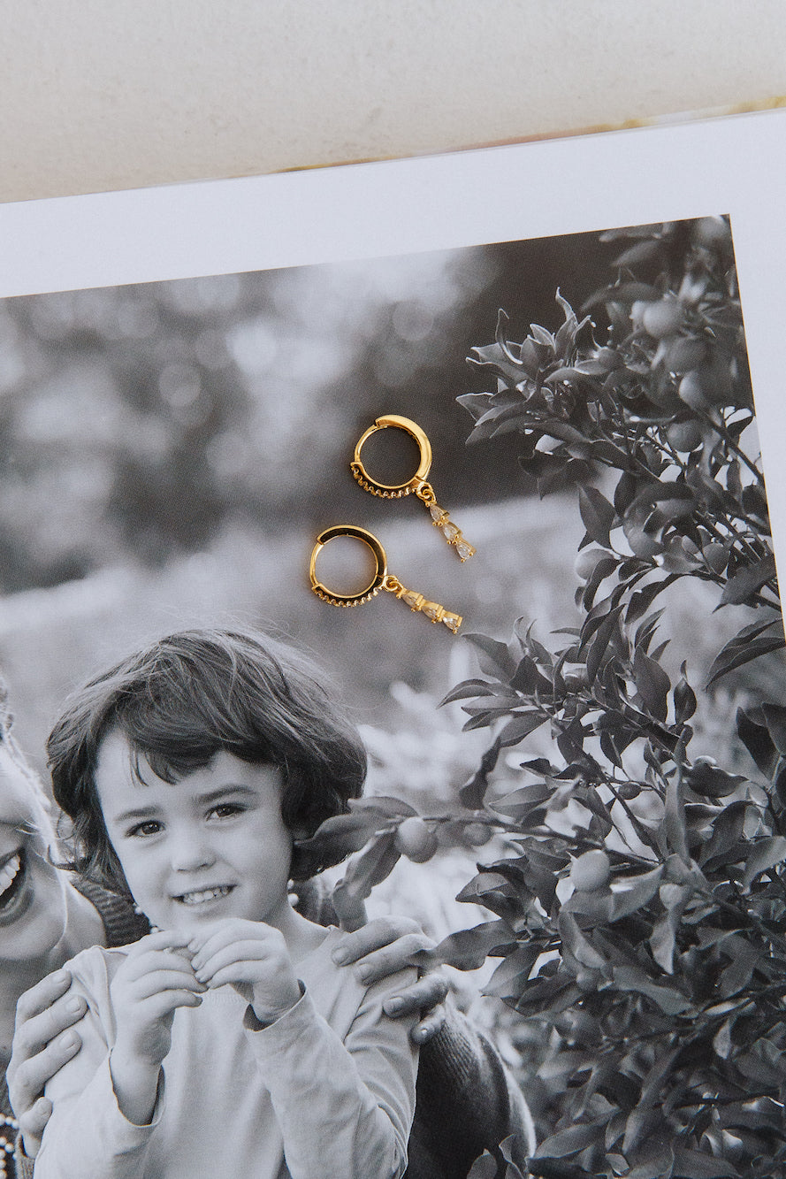 Gold-Plated Earrings Fall Into Me 18 Carats Jasmine's Boutique Australia