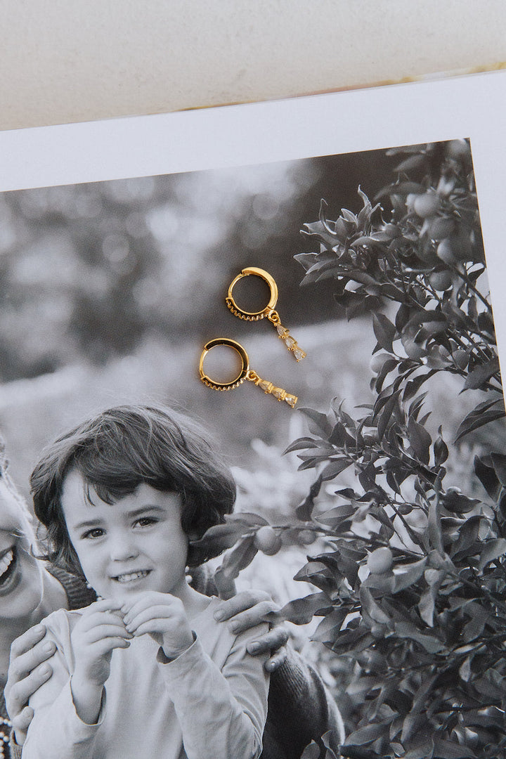 Gold-Plated Earrings Fall Into Me 18 Carats Jasmine's Boutique Australia