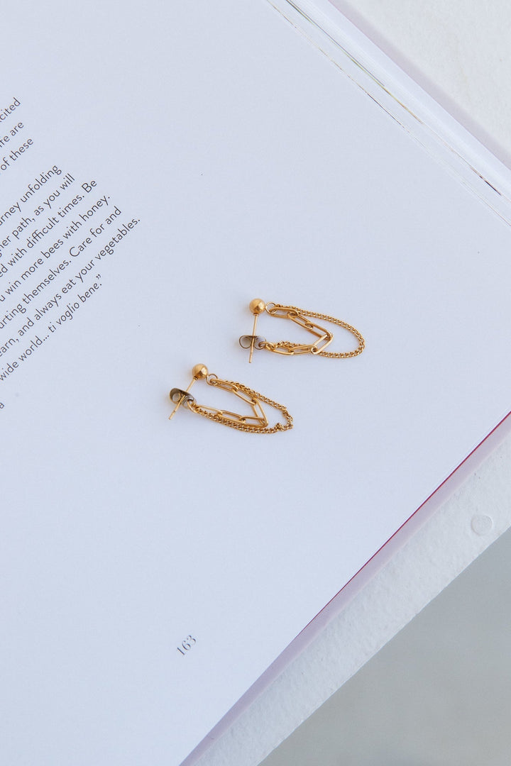 18 Karat Gold Plated Tiffany's Secrets Earrings Jasmine's Boutique Australia