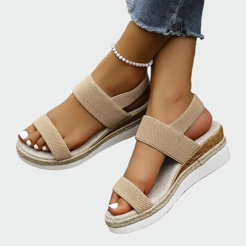 Elastic Strap Platform Sandals Jasmine's Boutique Australia