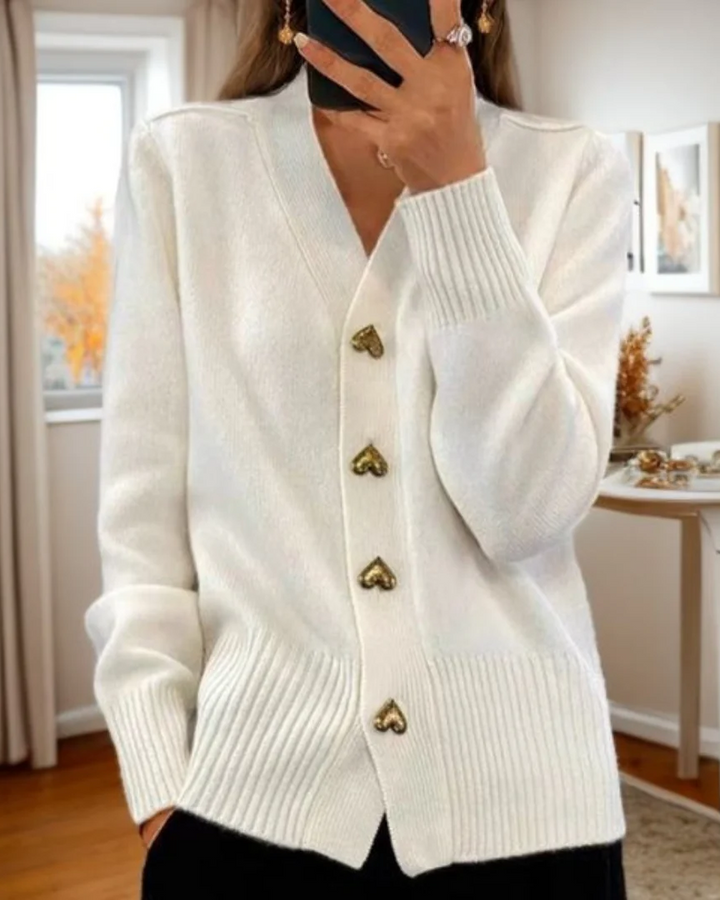 Caitlin | Elegant Cardigan  Liora Lane Boutique #1851 Chasie White / UK 16-18 (XL) 39.95