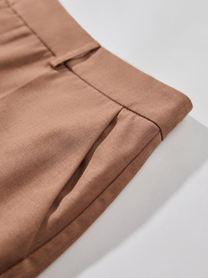 High Waisted Cropped Skinny Straight Leg Trousers  Liora Lane Boutique Pants