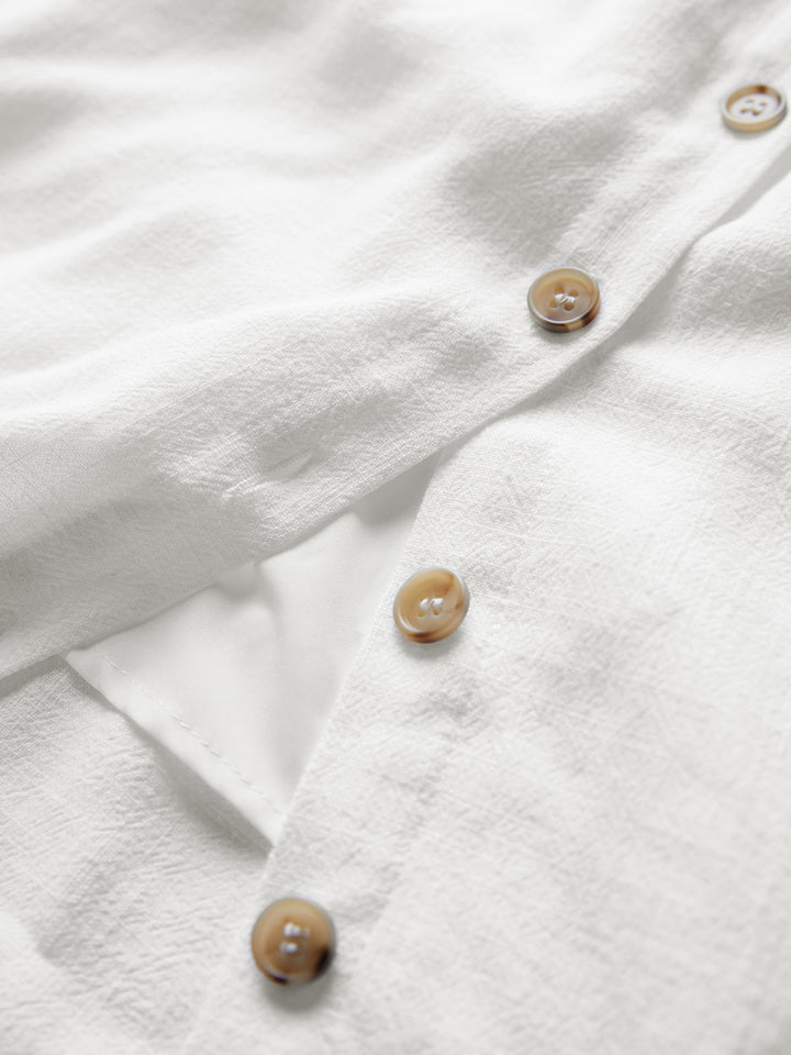 Darling Linen Plain Mini Dress  Liora Lane Boutique Dresses