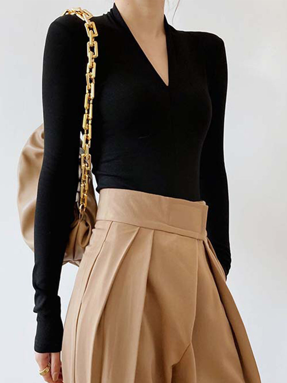 Solid Long Sleeve Knit Top  Liora Lane Boutique Knit Tops