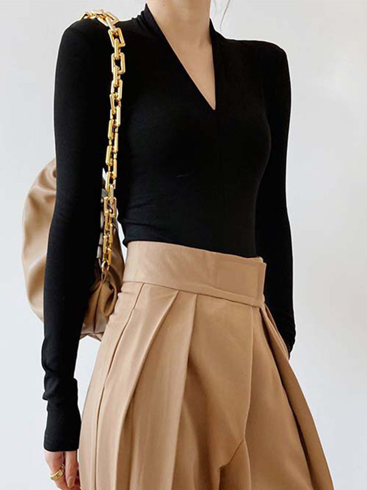 Solid Long Sleeve Knit Top  Liora Lane Boutique Knit Tops