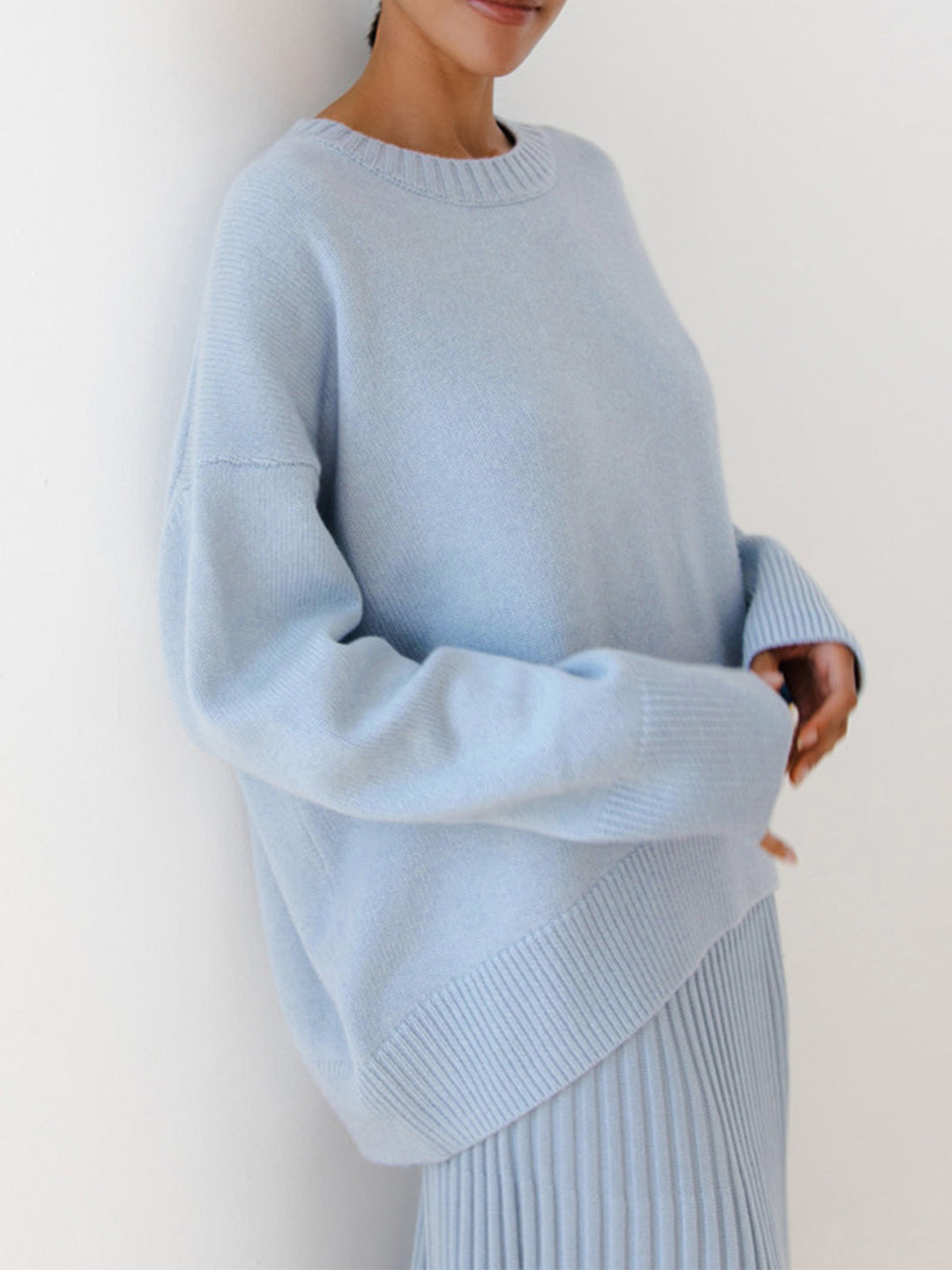 Candyfloss Oversized Pullover Sweater  Liora Lane Boutique Sweaters LightBlue / XL 45.00