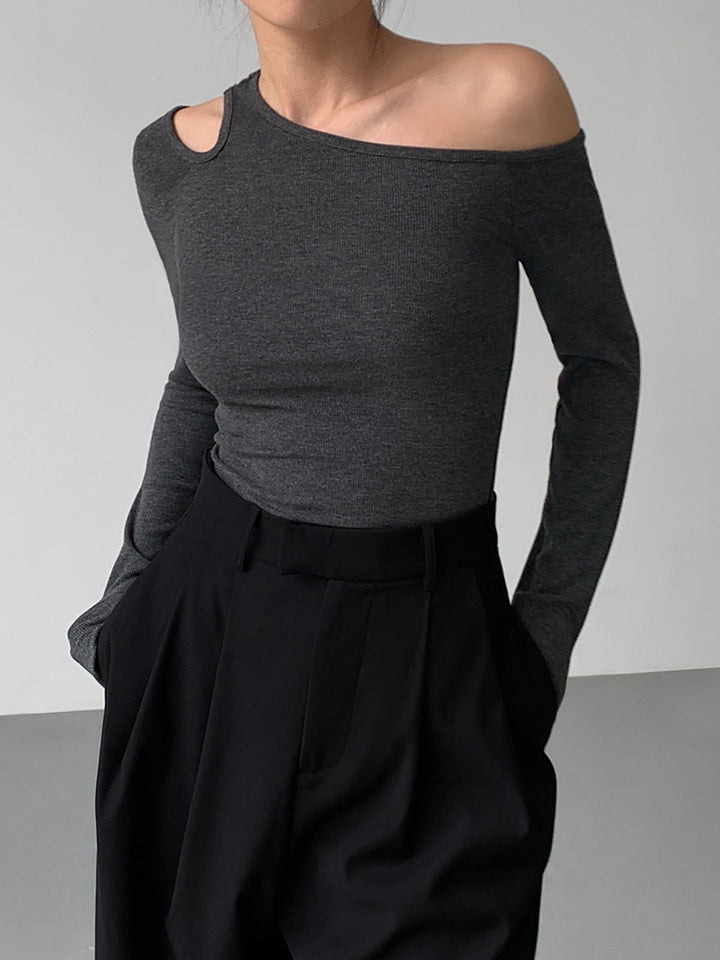 Slinky Cutout Knit Top  Liora Lane Boutique Knit Tops