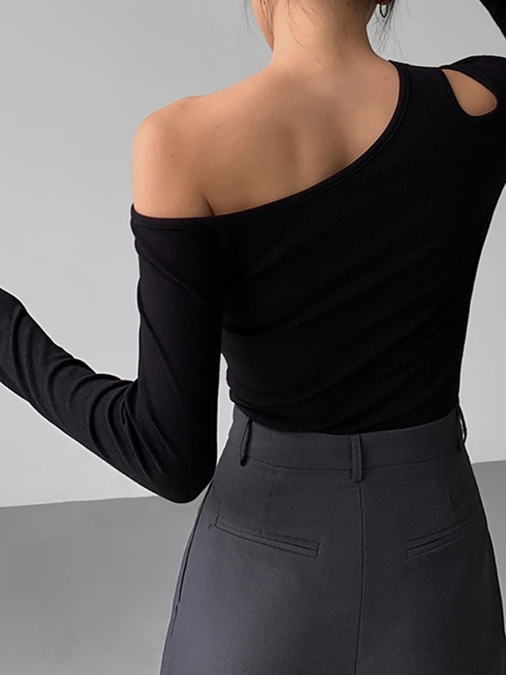 Slinky Cutout Knit Top  Liora Lane Boutique Knit Tops