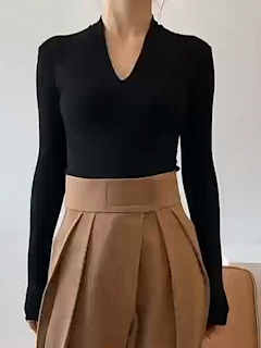 Solid Long Sleeve Knit Top  Liora Lane Boutique Knit Tops