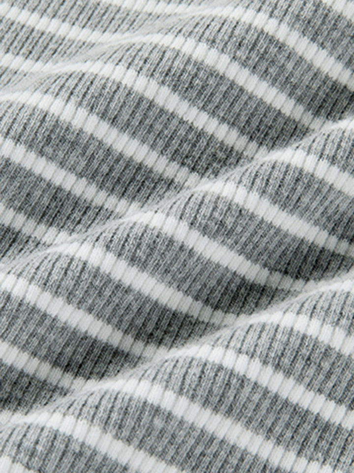 Open Back Stripe Long Sleeve Bodysuit  Liora Lane Boutique Bodysuits