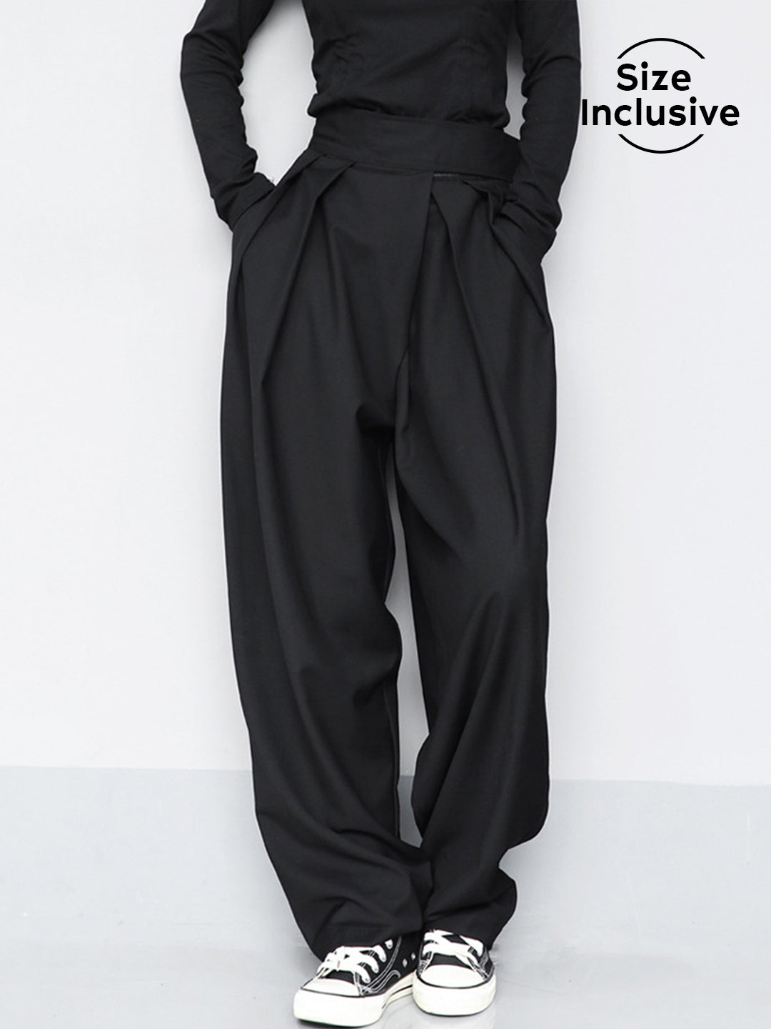 Hook-and-Loop Fastener Wide Leg Velcro Pants  Liora Lane Boutique Pants Black / XL 48.00