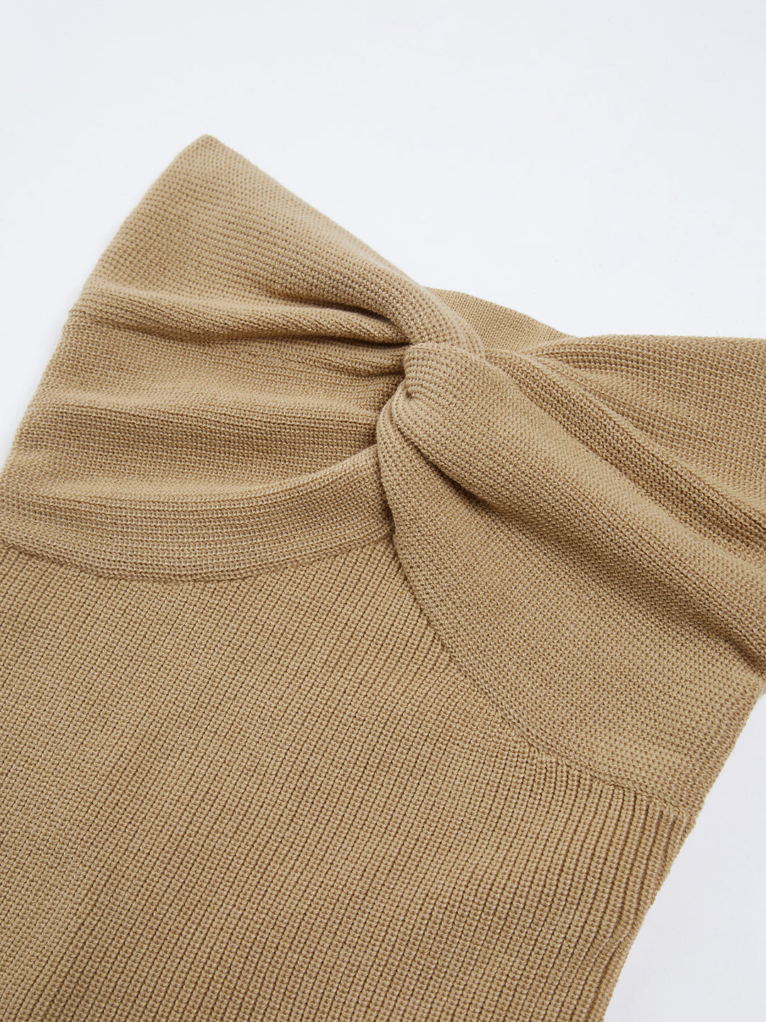 Sweetheart Twist Ribbed Crop Tube Strapless Top  Liora Lane Boutique Knit Tops