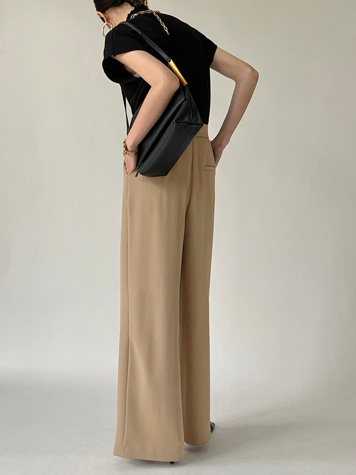 Tie Waist Flowy Wide Leg Dress Pants  Liora Lane Boutique Pants