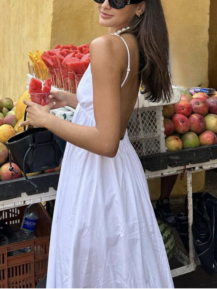 Coastal Cowgirl Open Back Long Dress  Liora Lane Boutique Dresses
