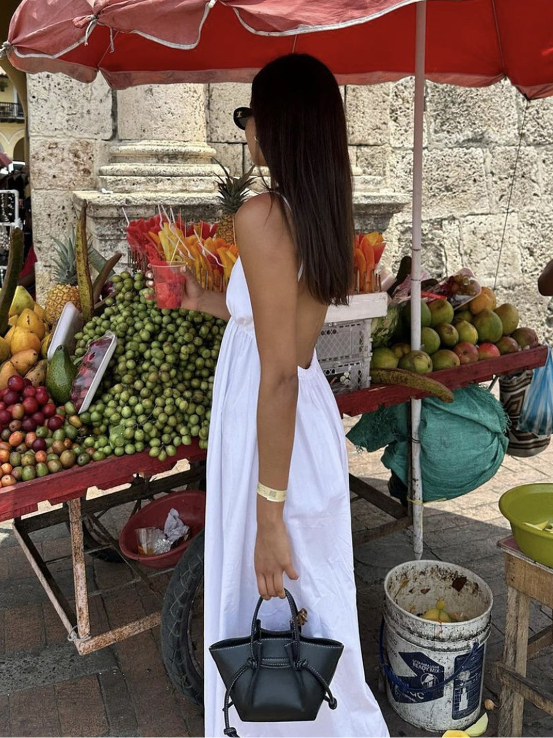 Coastal Cowgirl Open Back Long Dress  Liora Lane Boutique Dresses