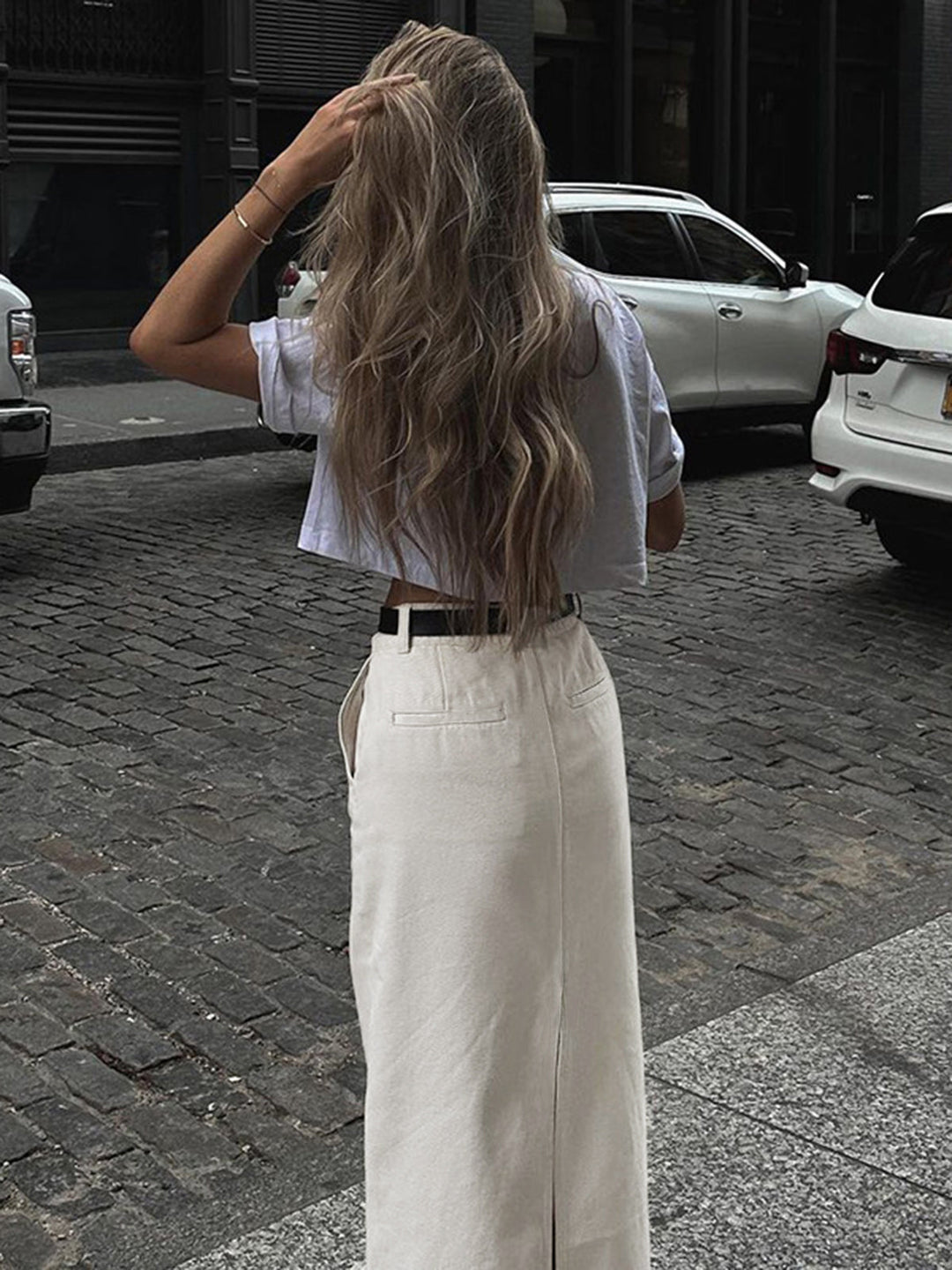 Parisian Slit Maxi Skirt  Liora Lane Boutique Skirts