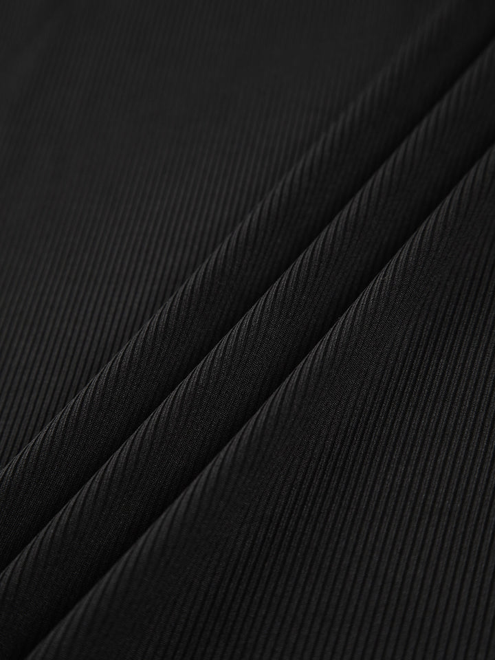 Mock Neck Oblique Cutout Rib Long Sleeve Knit Top  Liora Lane Boutique T-Shirts