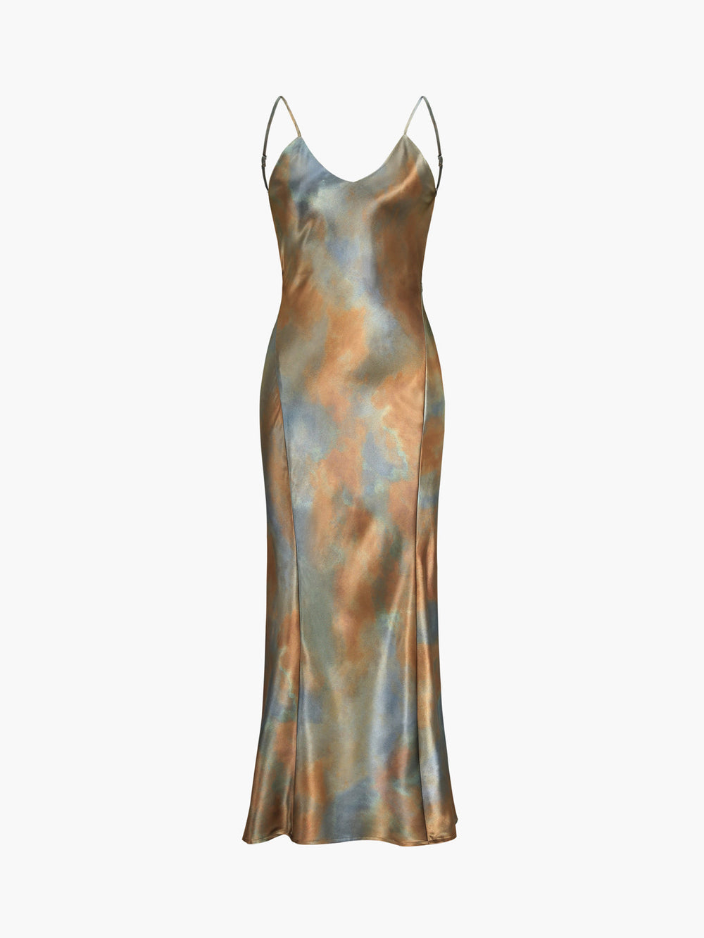 Neptune Satin Open Back Long Dress  Liora Lane Boutique Dresses