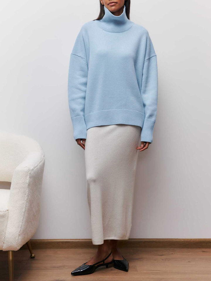 Cloudless Sky Turtleneck Oversized Sweater  Liora Lane Boutique Sweaters