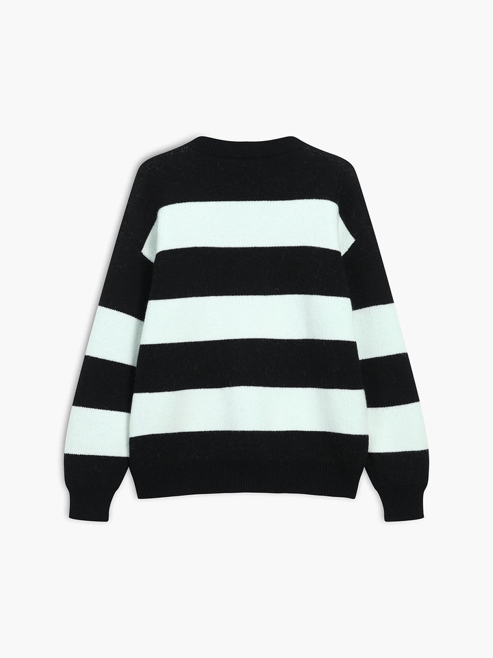 Rare Oversized Stripe Sweater  Liora Lane Boutique Sweaters