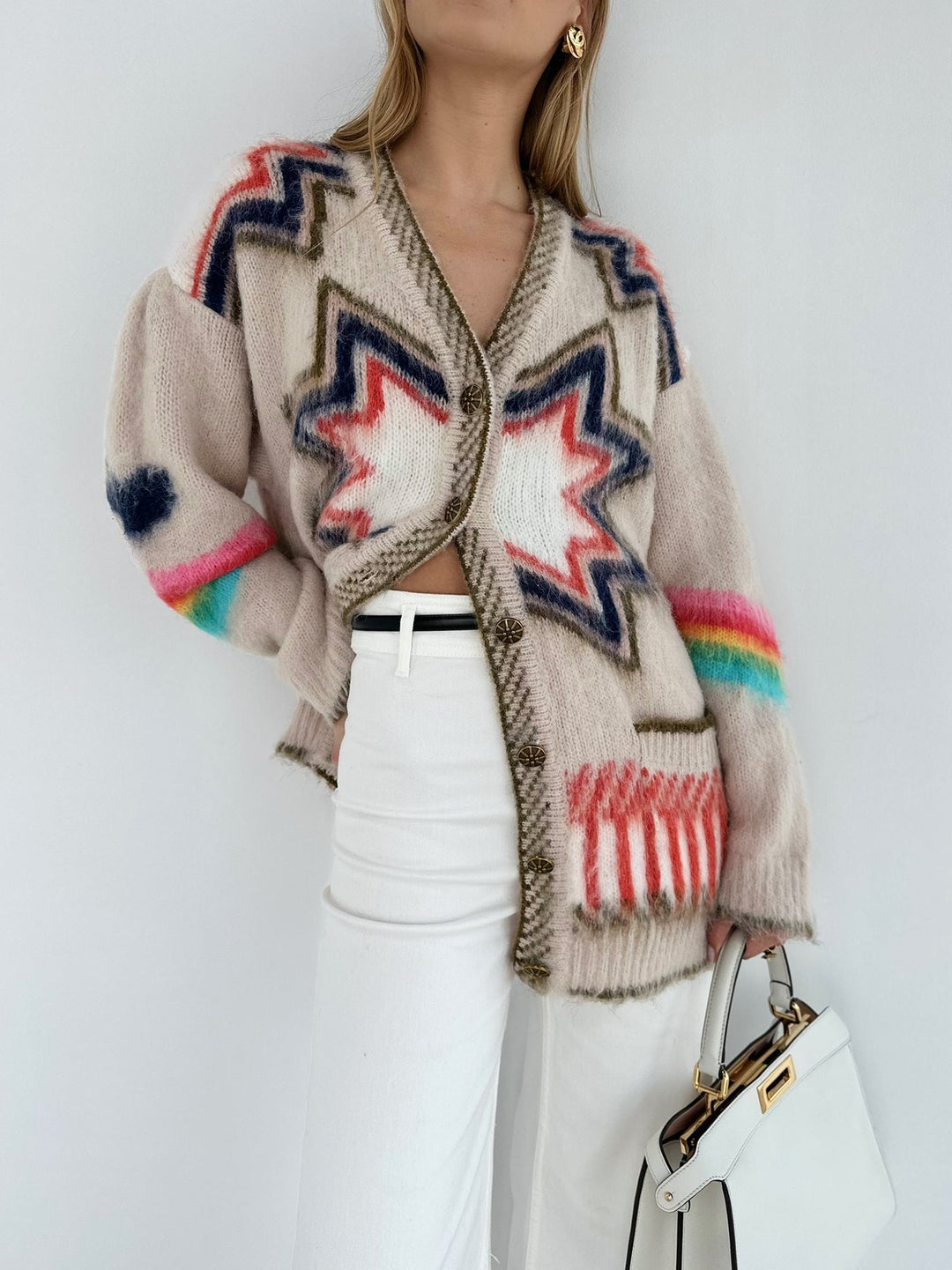 Caesars Palace Cardigan  Liora Lane Boutique Cardigans Khaki / XL 99.00