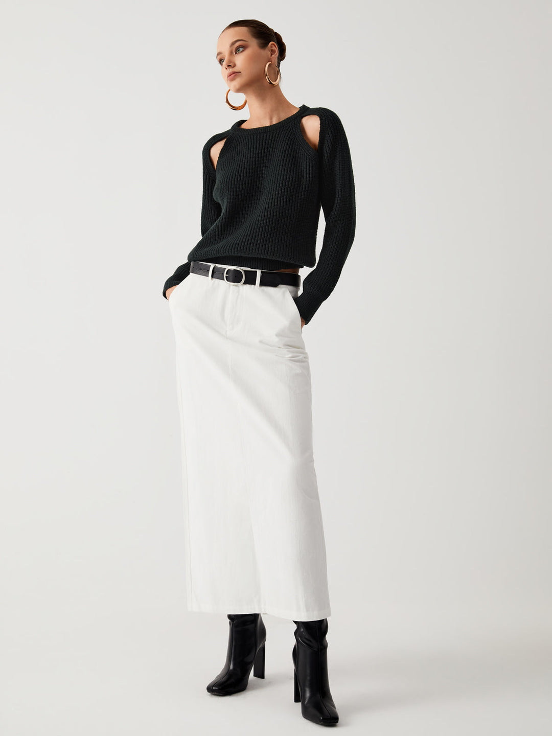 Keep Me Close Cutout Sweater  Liora Lane Boutique Sweaters