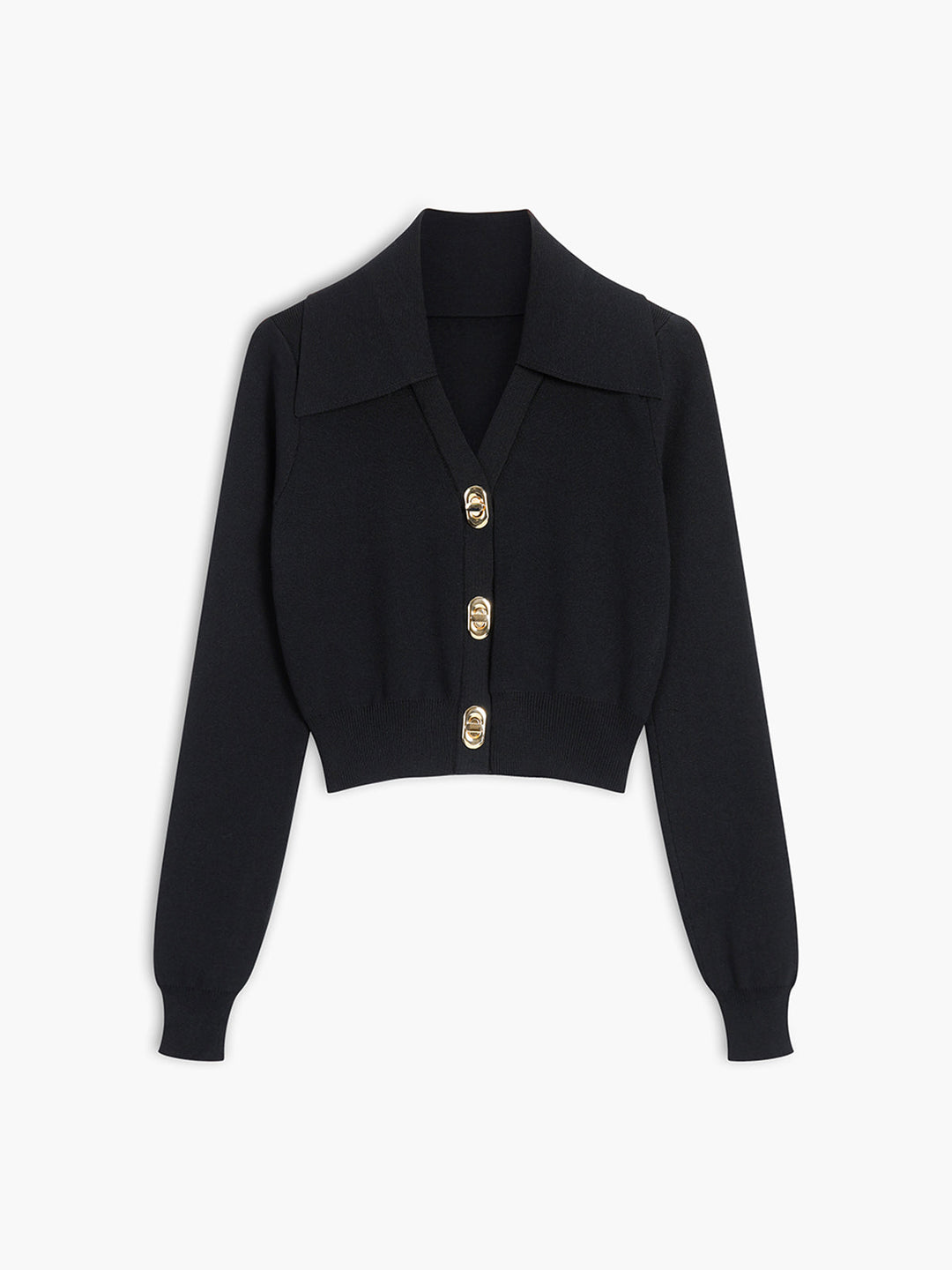 Buckle Up Long Sleeve Knit Top  Liora Lane Boutique Knit Tops Black / XL 49.00