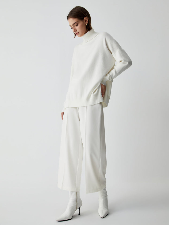 Semi-Sheer Wide Leg Culotte Pants  Liora Lane Boutique Pants