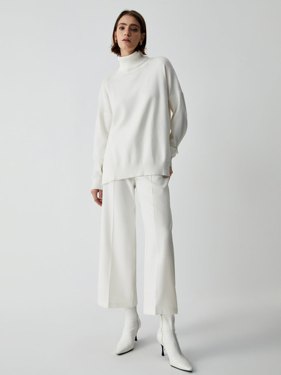 Semi-Sheer Wide Leg Culotte Pants  Liora Lane Boutique Pants
