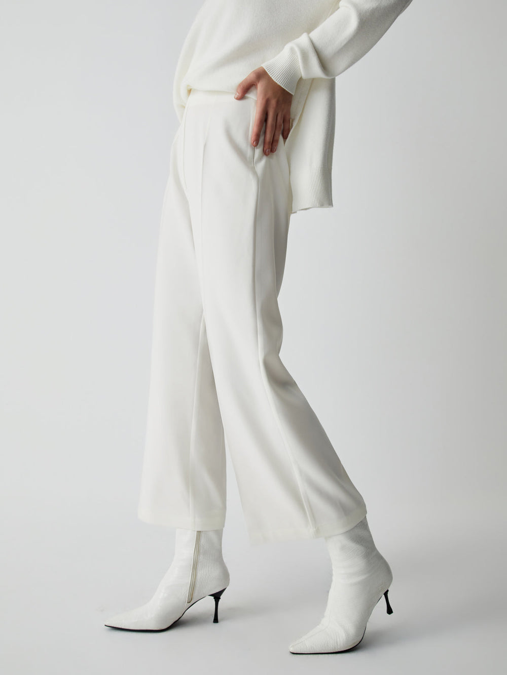 Semi-Sheer Wide Leg Culotte Pants  Liora Lane Boutique Pants
