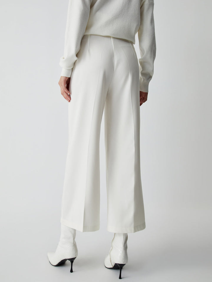 Semi-Sheer Wide Leg Culotte Pants  Liora Lane Boutique Pants