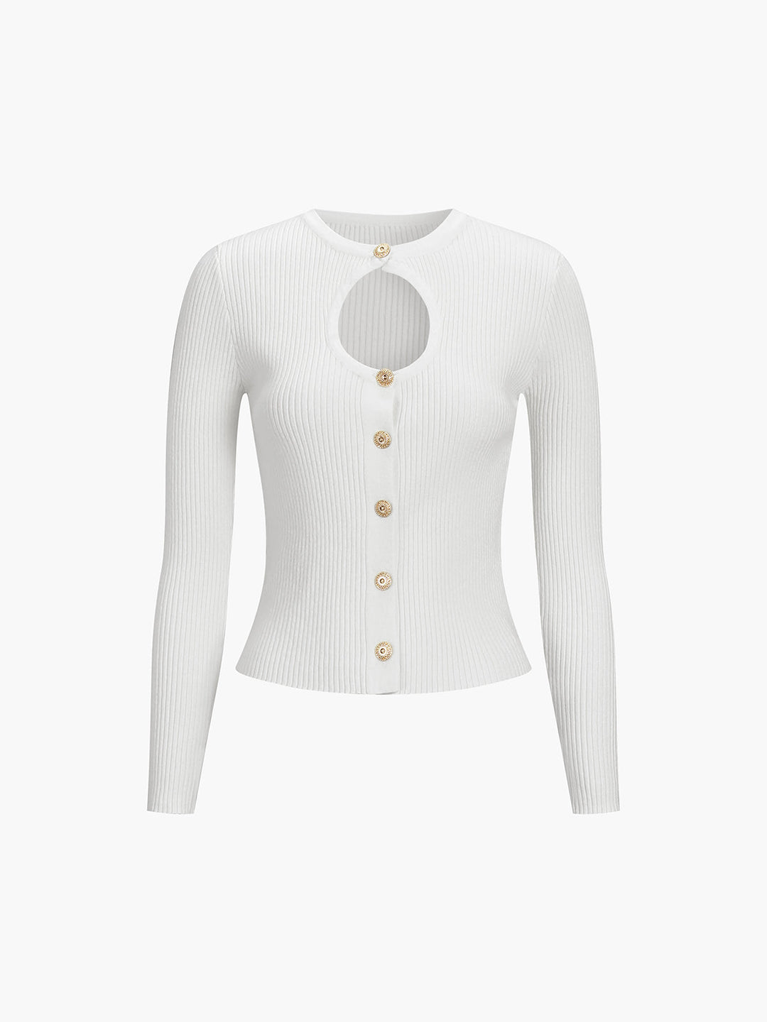 Effortless Keyhole Long Sleeve Knit Top  Liora Lane Boutique Knit Tops