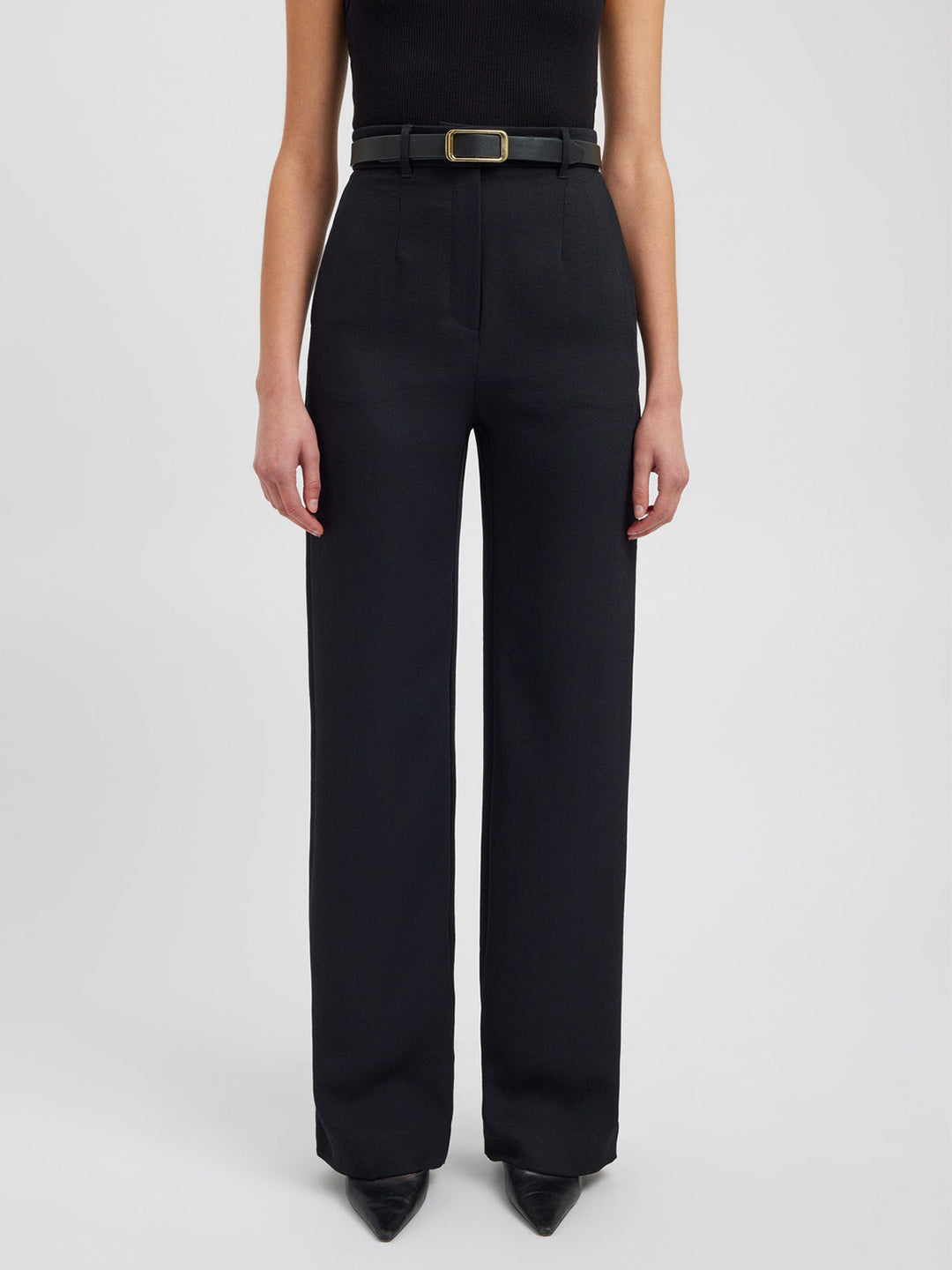 Business Casual Pockets Straight Pants  Liora Lane Boutique Pants Black / XL 48.00