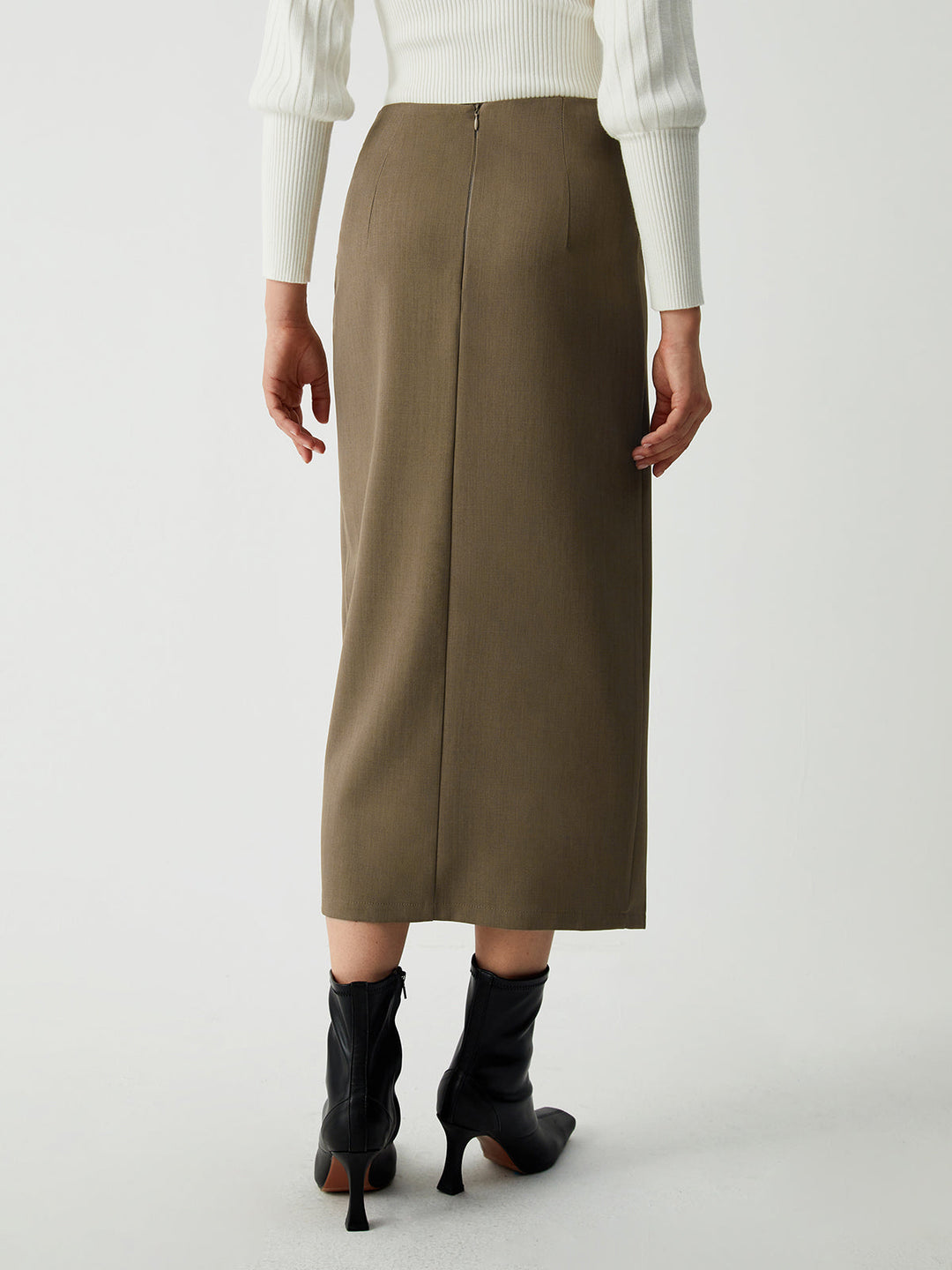 Maple Wrap Slit Midi Skirt  Liora Lane Boutique Skirts