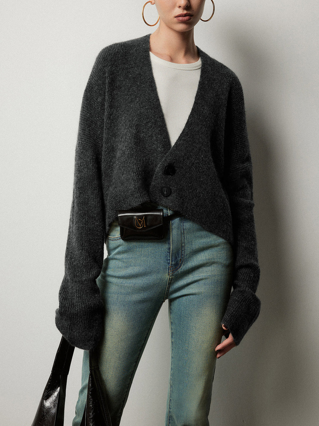 Buttoned Slouchy Cardigan  Liora Lane Boutique Cardigans