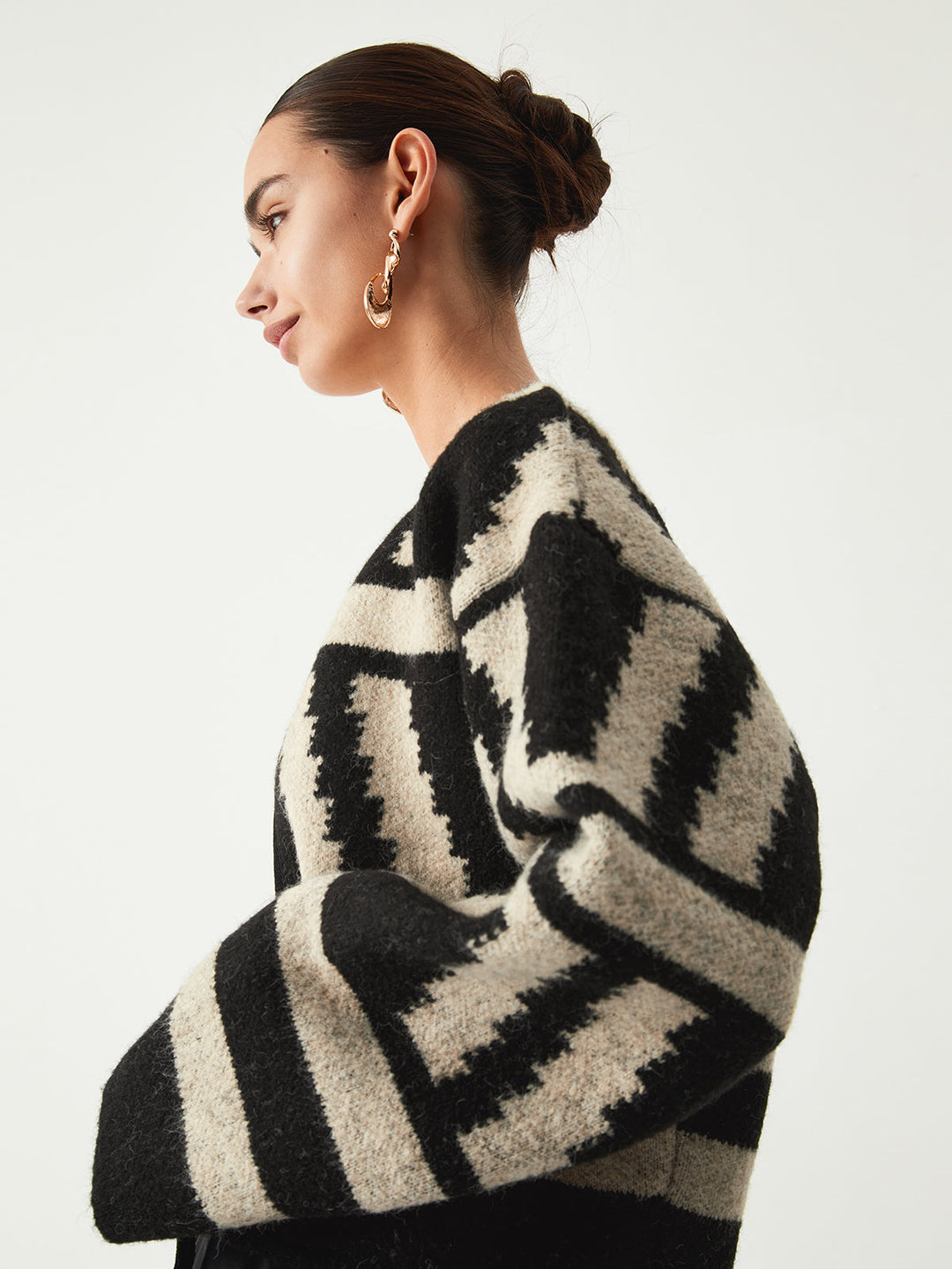 Geometric Print Kimono Cardigan  Liora Lane Boutique Cardigans