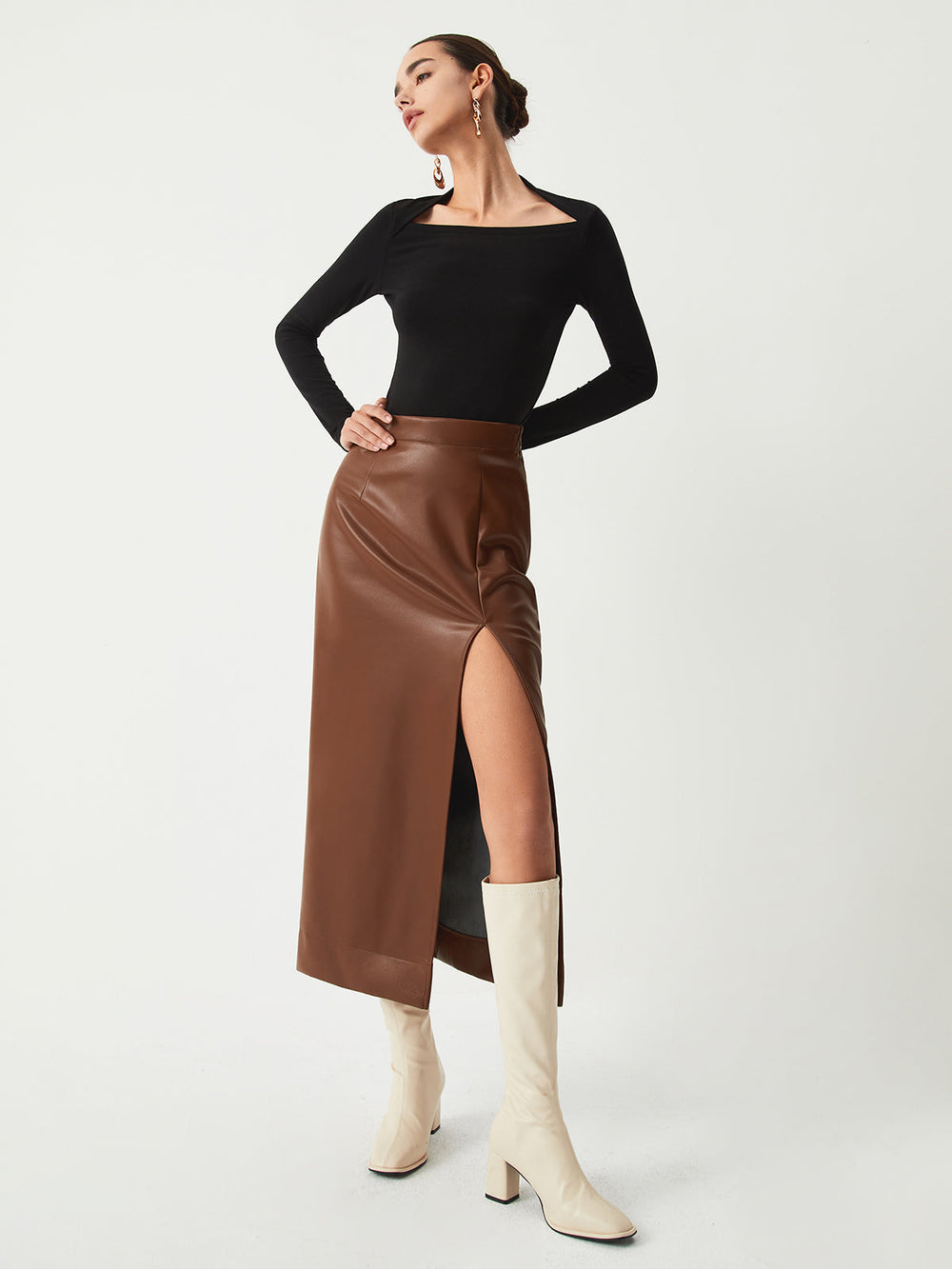 Solid Long Sleeve Shirt  Liora Lane Boutique T-Shirts