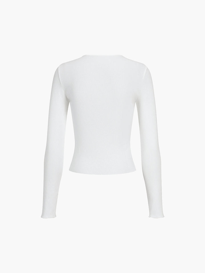 Everyday Rib Long Sleeve Top  Liora Lane Boutique T-Shirts