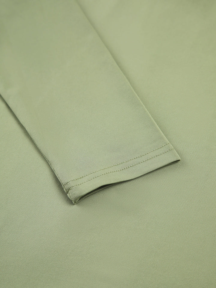 Semi-Sheer Long Sleeve Crop Top  Liora Lane Boutique T-Shirts