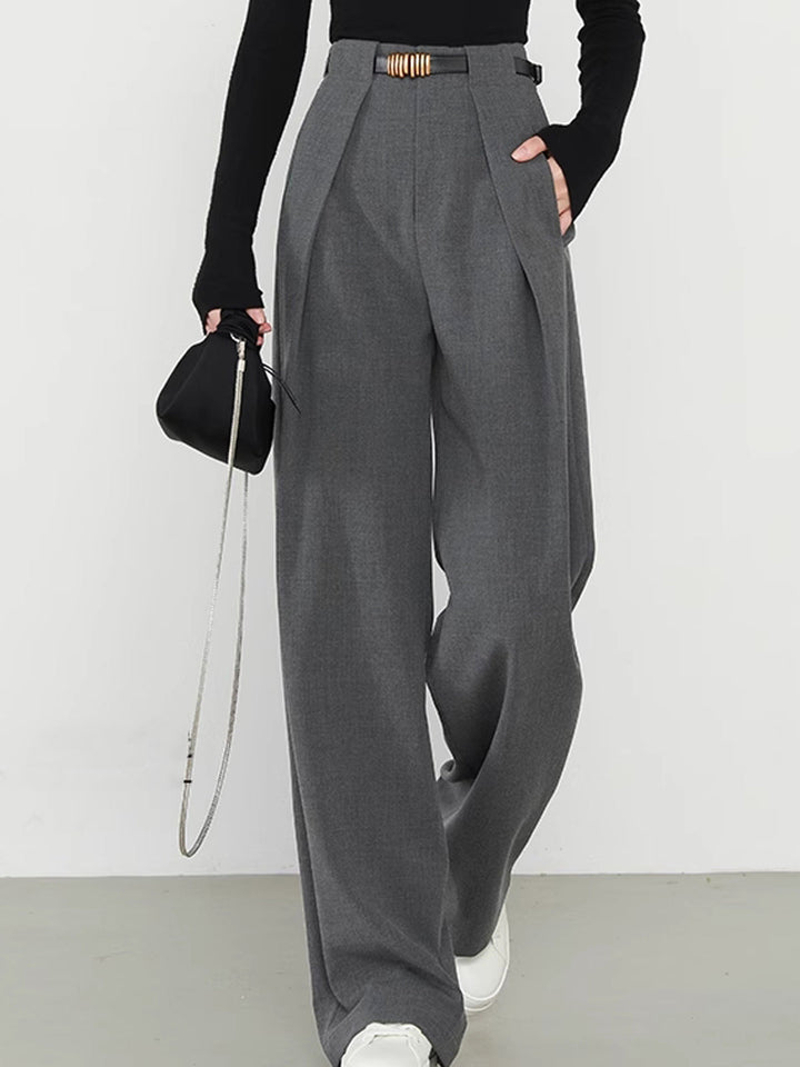 Plain Pockets Straight Pants  Liora Lane Boutique Pants