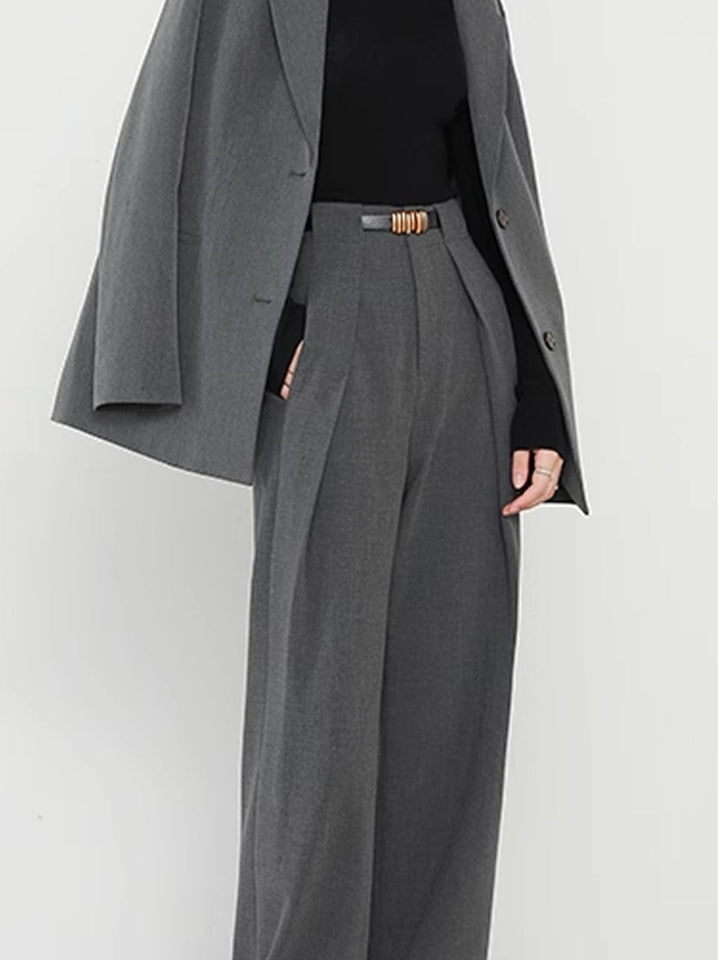 Plain Pockets Straight Pants  Liora Lane Boutique Pants