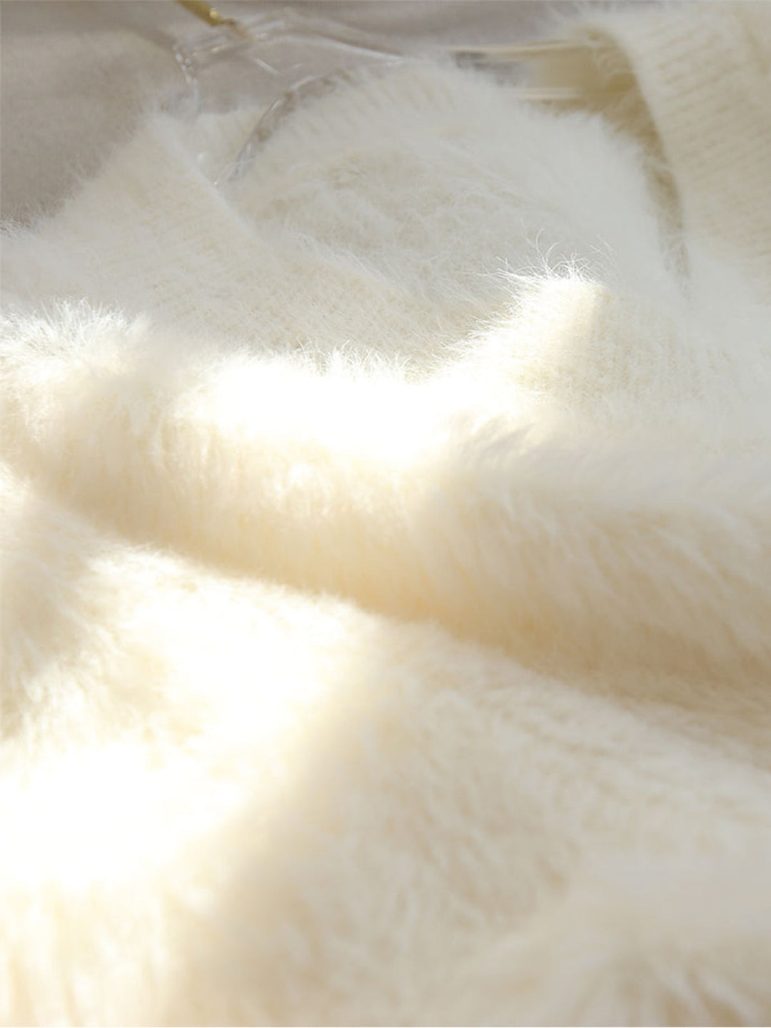 Oversized Fuzzy V-neck Sweater  Liora Lane Boutique Sweaters