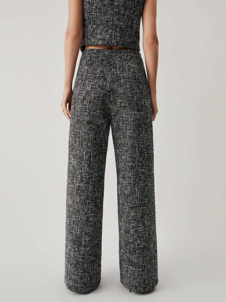 Old Money Tweed Straight Leg Pocket Pants  Liora Lane Boutique Pants