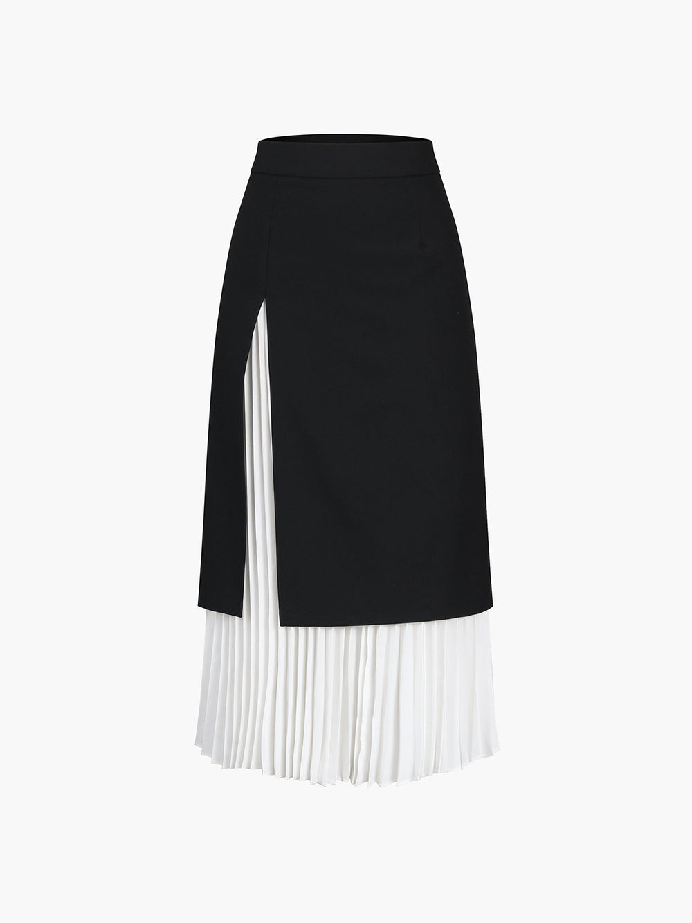Two Tone Pleated Long Skirt  Liora Lane Boutique Skirts