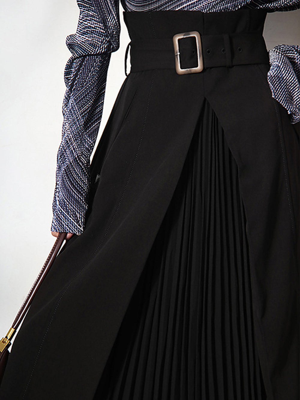 Irregular Package Belted Midi Skirt  Liora Lane Boutique Skirts