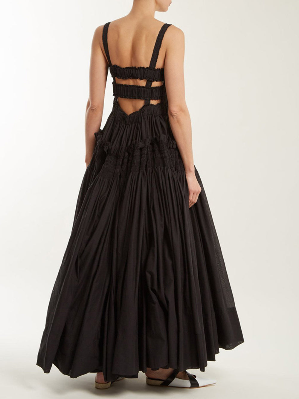 Shirred Pleated Cami Long Dress  Liora Lane Boutique Dresses