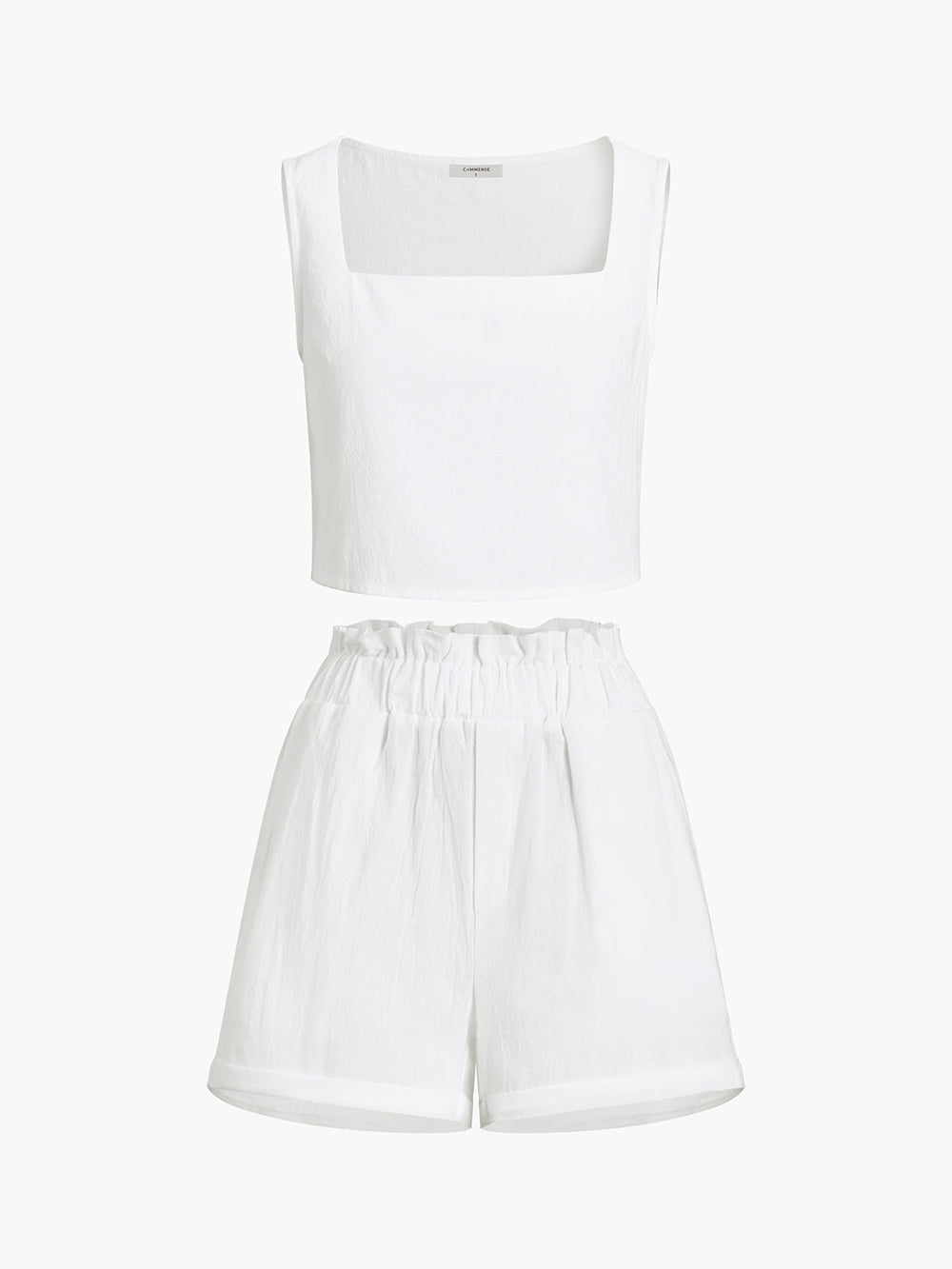 Solid Cotton Ruffle Shorts Sets  Liora Lane Boutique Short Sets