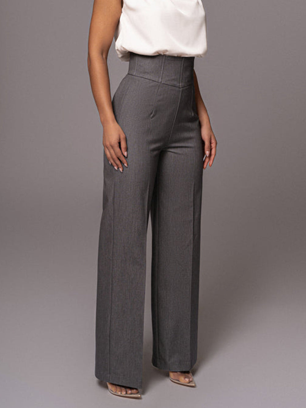 High Waistline Straight Leg Pants  Liora Lane Boutique Pants