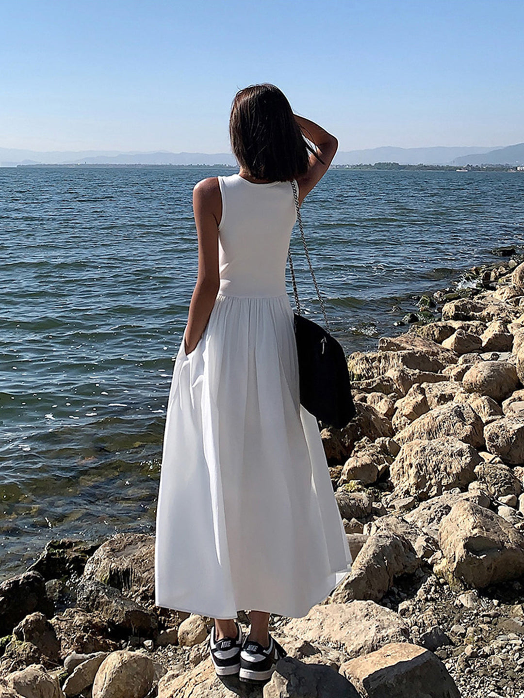 Leisure Crew Neck Long Dress  Liora Lane Boutique Dresses